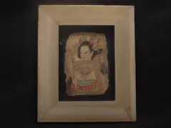 骨董市 掘り出し品中国唐時代 敦煌莫高窟壁画 人物像 発掘品AK1919