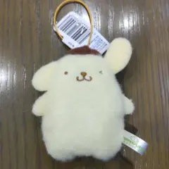 サンリオキャラクターズ　ふわもこワッペンこれくしょん　マスコット　ポムポムプリン