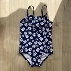 【美品】 H&M エイチアンドエムベビー水着 花柄 ネイビー　92cm 2T