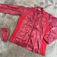 未使用　Mizuno レディースウインドブレーカー L収納袋付　ムーブ機能・伸縮