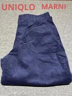 UNIQLO マルニ　コーデュロイワイドフィットタックパンツ