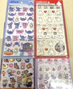 ディズニー　ボンボンドロップシール　４種セット