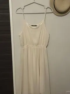 Kastane アイボリー シフォン キャミワンピース