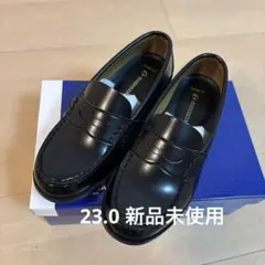 【新品未使用】ブラック　MOONSTAR ローファー　23.0EEEのサムネイル