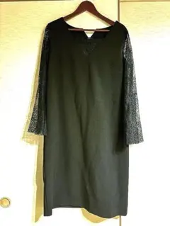 パーティードレス オケージョンワンピ 黒 LL