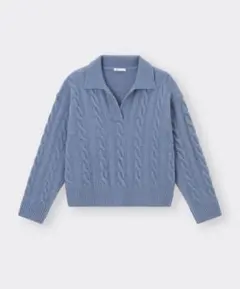 ニット ポロセーター 実物写真あり