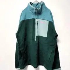 希少⭐️Cotopaxi【L】 フリース ハーフジップ グリーン×ブルー - メルカリ
