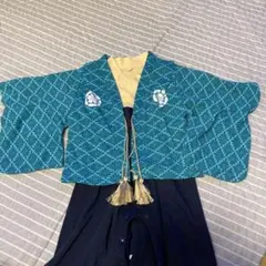 袴風ベビー着物　羽織り付　80cm 男の子