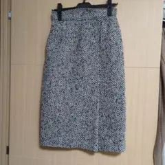 グリーンレーベルヘリンボーンパターン タイトスカート