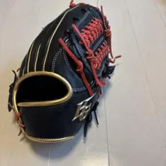 早川グローブ」スペシャルオーダー 型良好 軟式野球グローブ ブラック