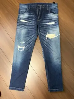 wjk ダメージ加工 デニムパンツ インディゴのサムネイル