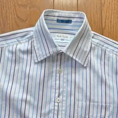 Paul Smith シャツ ワイシャツ ホワイト ネイビー ブルー ストライプ