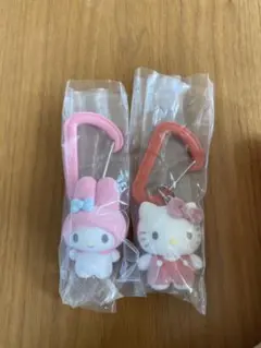 サンリオキャラクターズ　カラフルカラビナマスコットチャーム　キティ マイメロ