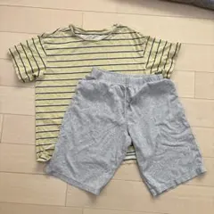 ユニクロエアリズム コットンブレンドセット ルームウェア 140cm 使用感あり