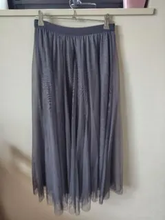 チュールスカート ロングスカート