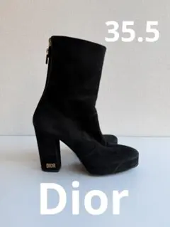 Dior ディオール バックジップ　アンクルブーツ 35.5