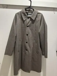 coen チェック柄 チェスターコート Lサイズ