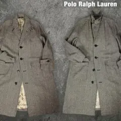Polo Ralph Lauren 90s ビンテージ 千鳥柄 ロング コートのサムネイル