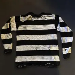 Number Nine系 distressed border long tシャツ