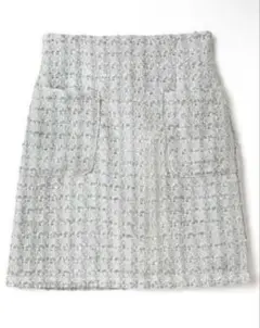 GRL ミックスツイード台形ミニスカート[gm434]