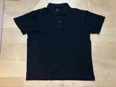 エアリズムコットンカノコポロシャツ　ブラック　xxl