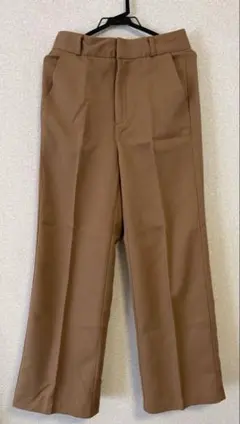 GU ブラウンワイドパンツ Lサイズ
