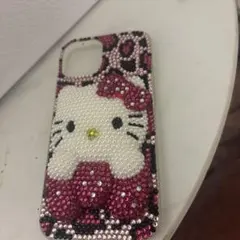 ハローキティ ストーン装飾 iPhoneケース