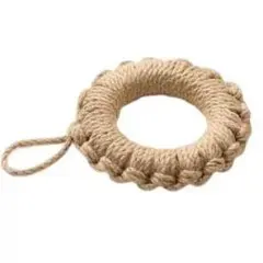 ロープ製円形鍋敷き ベージュ