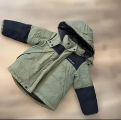 BREEZE ダウンコート サイズ120 オリーブグリーン/ブラック