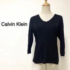 Calvin Klein ブラックカラー Vネック ニット