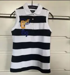新品】パーリーゲイツ ノースリーブ ポロシャツ サイズ0 ネイビー