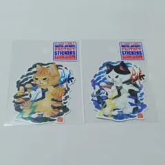 B-SIDE　LABEL　ステッカー　猫　2種類セット