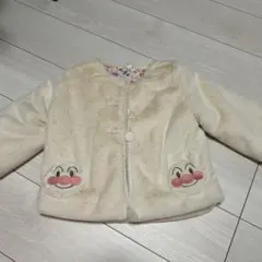 アンパンマン刺繍付きフリースアウター