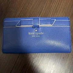 kate spade NEW YORK 長財布 ブルー リボンのサムネイル