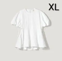 新品　白　XL　バルーンスリーブチュニックGU　by rokh　コラボのサムネイル