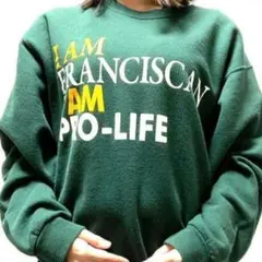IAM FRANCISCAN PROLIFEスウェットトレーナーLグリーン緑古着