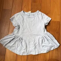 水色 フリル付き Tシャツ100サイズ110サイズ