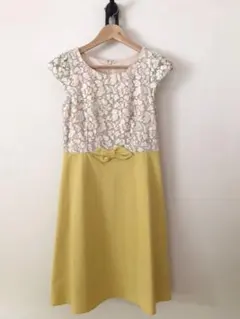 ルビーリベット☆レースバイカラーワンピース。