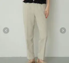 UR TECH リネンライクテーパードパンツ