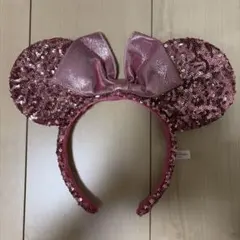 ミニーマウス耳型カチューシャ ピンク