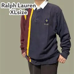 ラルフローレン ラガーシャツ XL ポロシャツ ストライプ 90s 長袖 古着