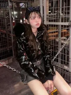 レザーダウンジャケット ダウンジャケット