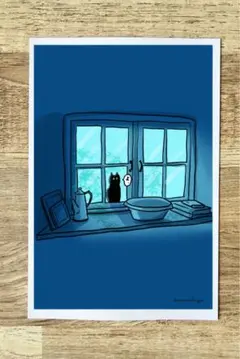 オリジナルポストカード【黒猫】3