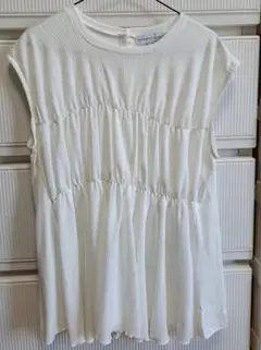 半袖 ほぼノースリーブ 白