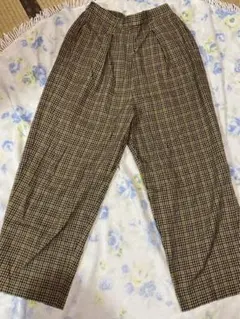 ニコアンド　チェックパンツ