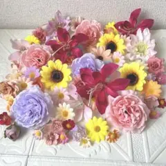 NO 2602-07 造花 花材セット　材料　花材　アーティフィシャルフラワー