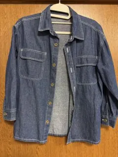 美品⟡.·ikka デニムシャツ 140サイズ