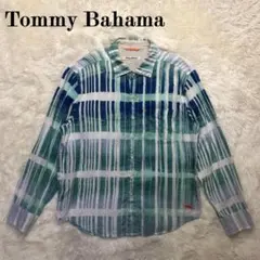 Tommy Bahama リネンシャツ マルチストライプ マカジキ刺繍 リゾート