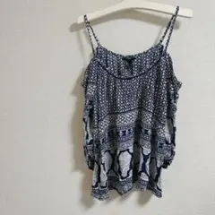 FOREVER 21 ボヘミアン花柄トップス Mサイズ