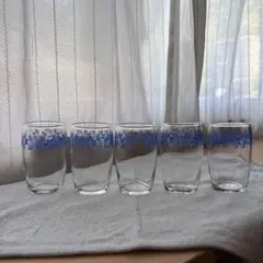 昭和レトロ佐々木硝子グラス5個セット